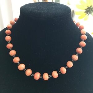 Rare & Unusual Coral Bead Mid Century Choker